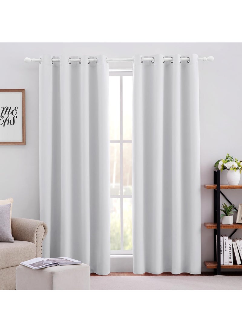 1 Panel Blackout Curtains,Darkening Curtains Decorative Thread Foil Blackout Curtains, Thermal Insulated Room Darkening Curtains for Bedroom Living Room 214x132 cm