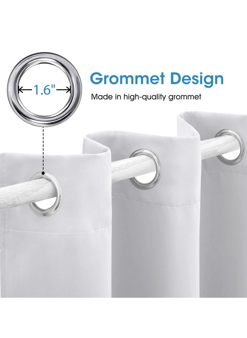 1 Panel Blackout Curtains,Darkening Curtains Decorative Thread Foil Blackout Curtains, Thermal Insulated Room Darkening Curtains for Bedroom Living Room 214x132 cm