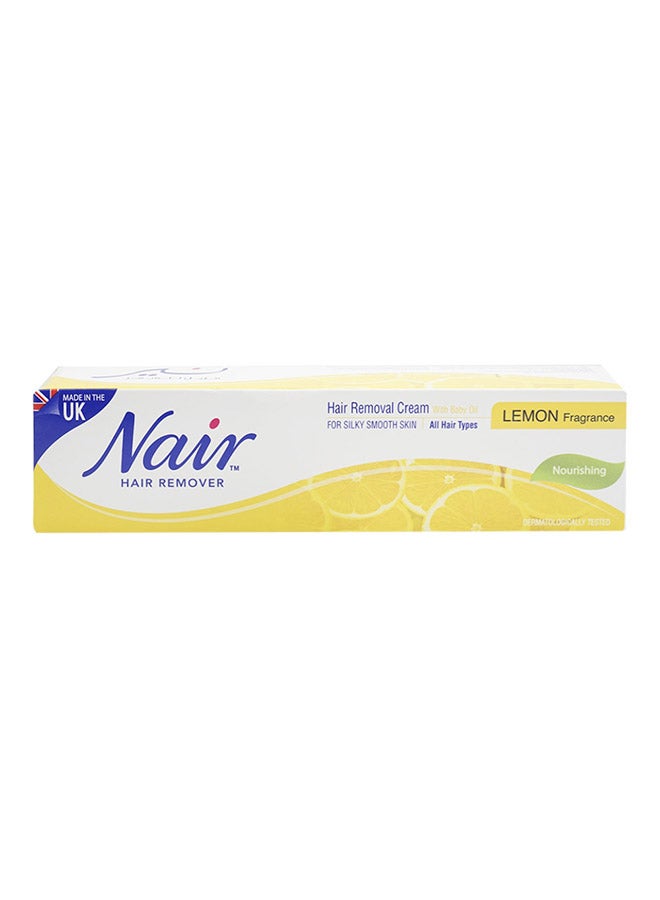 Lemon Fragrance Hair Removal Cream with Baby Oil 110g