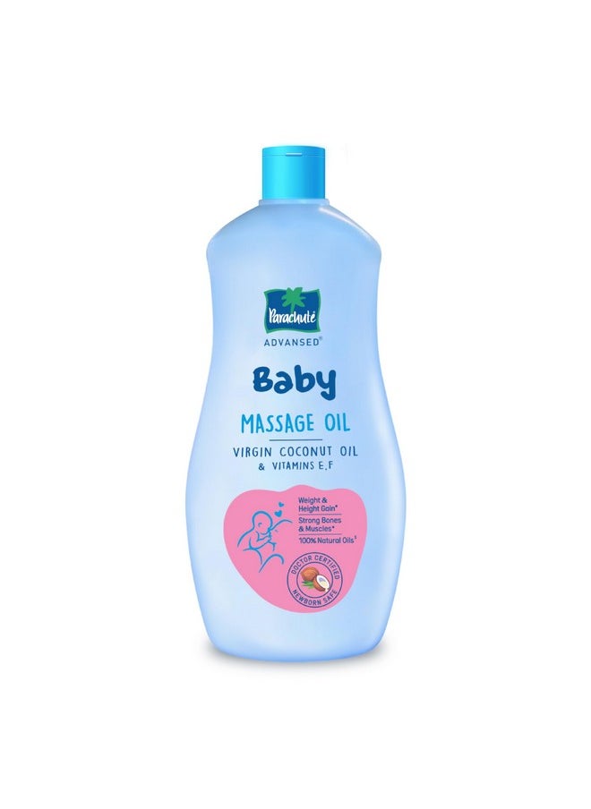 Baby Massage Oil For New Born| 100% Virgin Coconut Oil | Clinically Proven For Better Growth| Vitamin E & F| 400 Ml