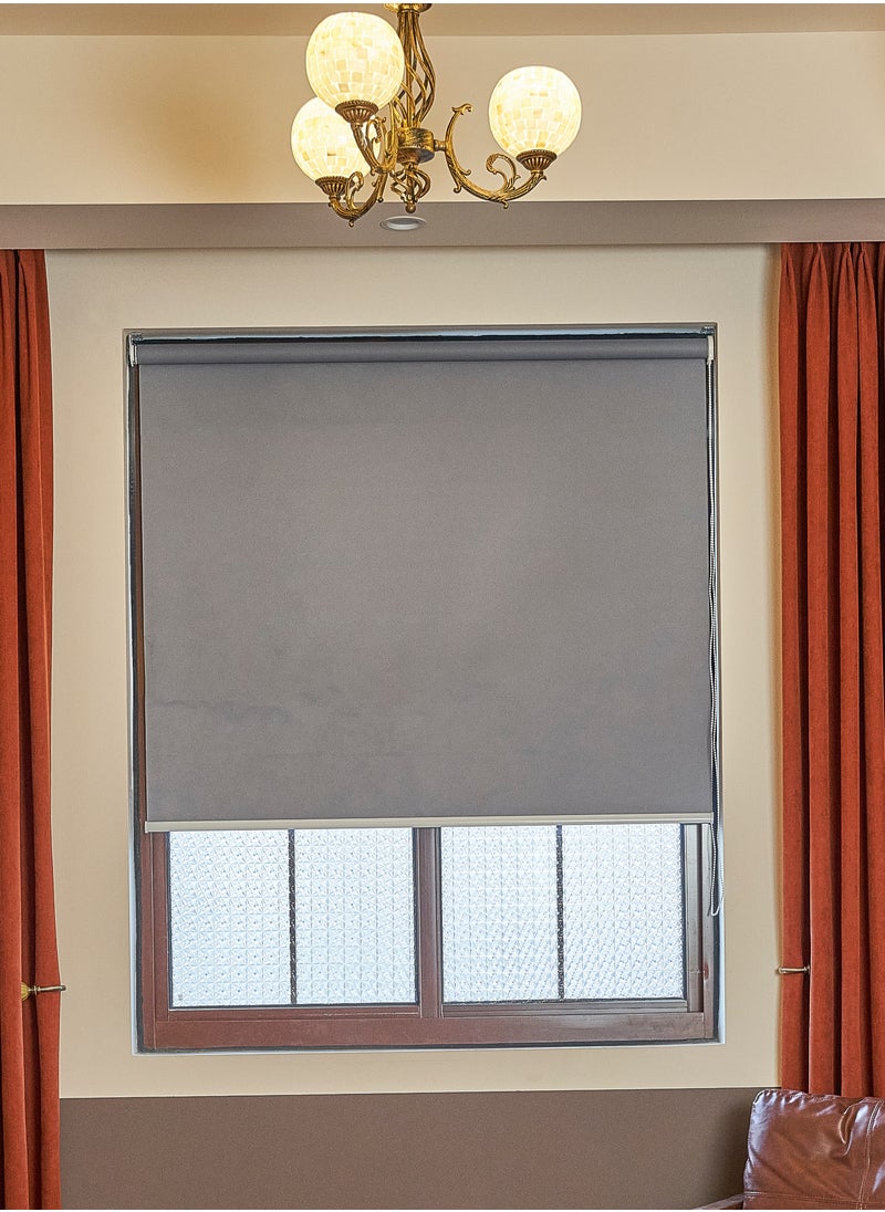 Blackout Roller Blinds - 100% Light Blocking, UV Resistant, Durable Polyester Fabric, Quick Installation for Home & Office