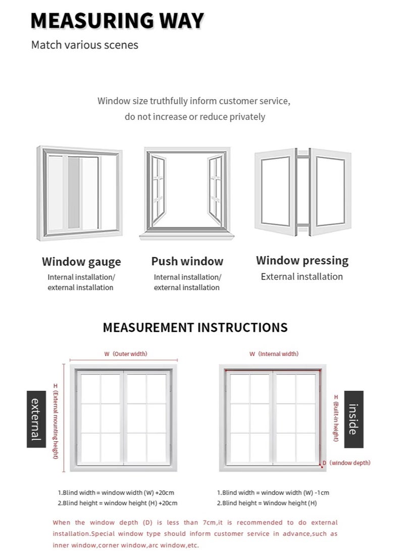 Blackout Roller Blinds - 100% Light Blocking, UV Resistant, Durable Polyester Fabric, Quick Installation for Home & Office