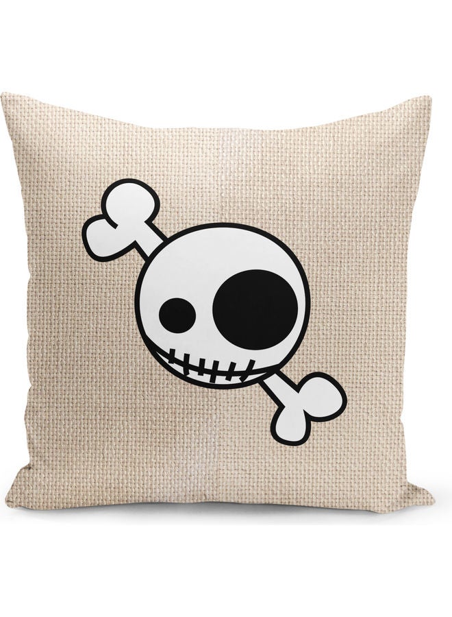 Funny Danger Design Decorative Pillow Multicolour