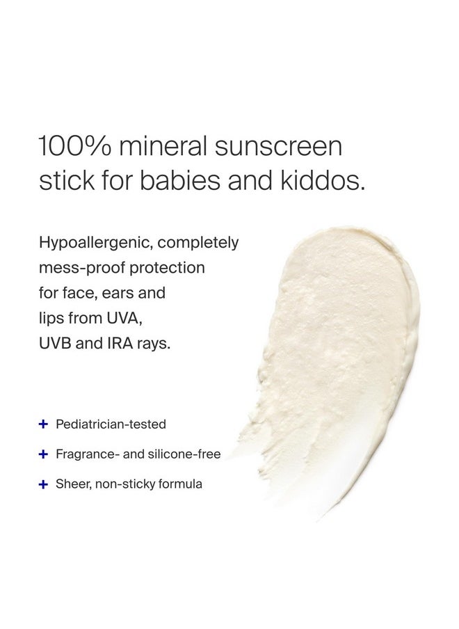 Sunnyscreen 100% Mineral Stick Spf 50, 0.7 Oz - Face & Body Sunscreen For Babies & Kids - 100% Non-Nano Mineral Formula - Pediatrician Tested, Hypoallergenic, Fragrance & Silicone Free