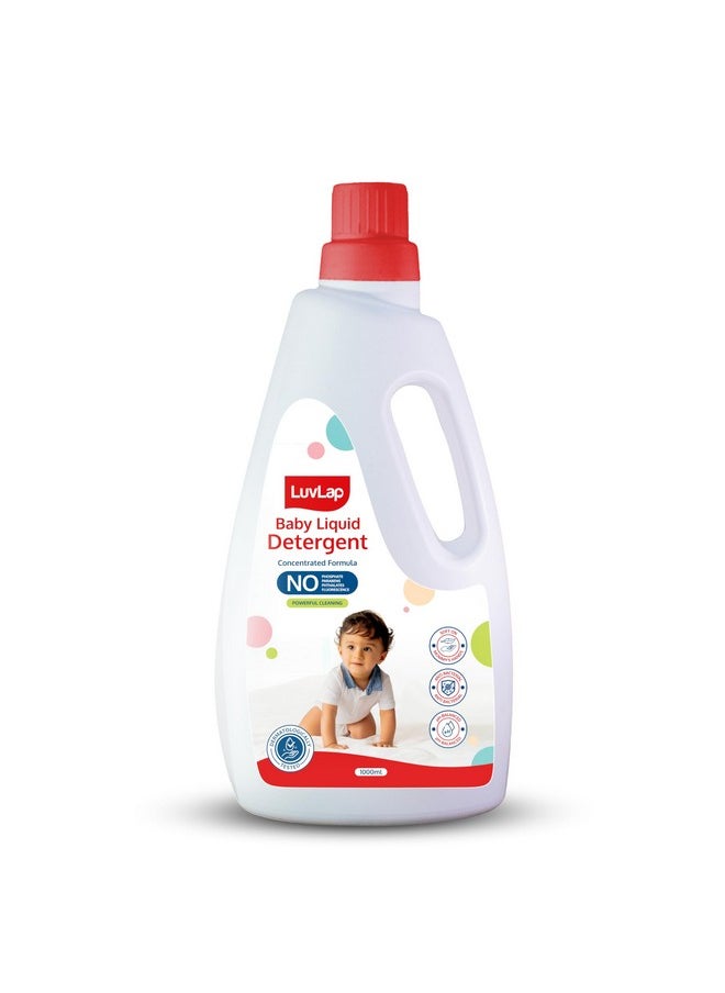 Baby Laundry Detergent 1000Ml, Ph Balanced Dermatologically Tested Formula, No Harsh Chemicals, Safe For Mommy'S Hands & Baby'S Skin, Anti Bacterial, Enriched In Aloe Vera, Softens Clothes