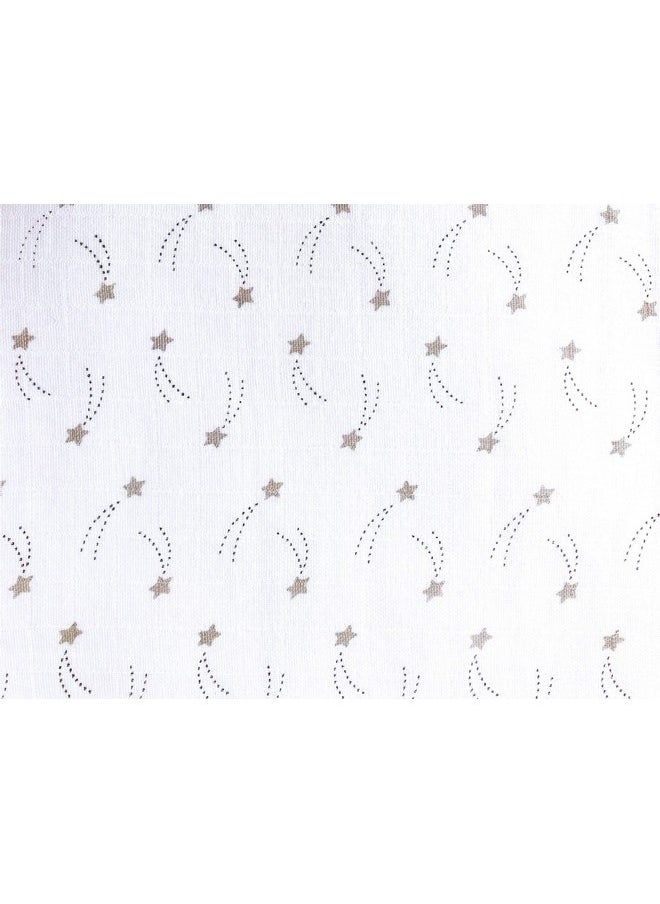 Organic Cotton Muslin Burp & Bibs Toddlers Cloth Gift Set For Newborn Baby, Pack Of 1 - Sheeps