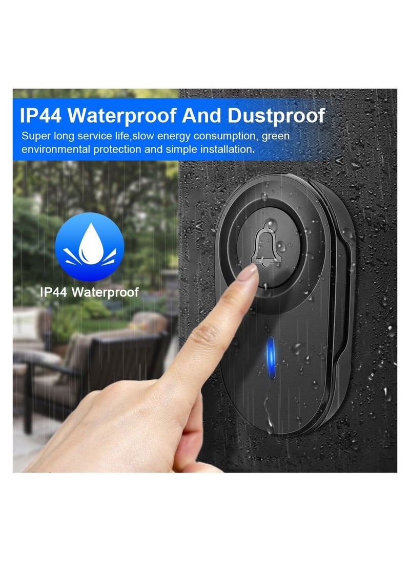 Wireless Doorbell Outdoor Waterproof Smart Home Door Bell Home Security Alarm