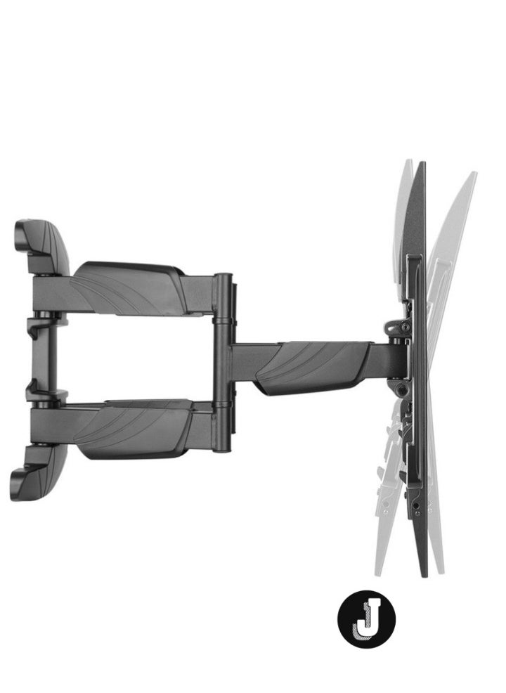 Dual Arm Full Motion TV Wall Mount – Adjustable Tilting & Rotating for 32