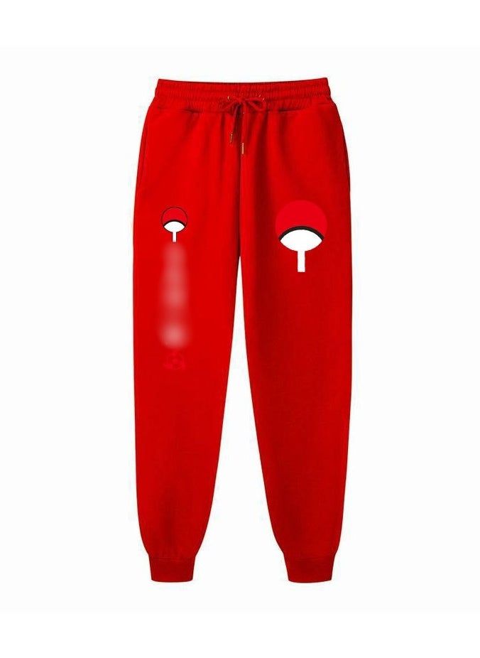 Anime Naruto Fashion Fleece Loose Legged Sports Pants