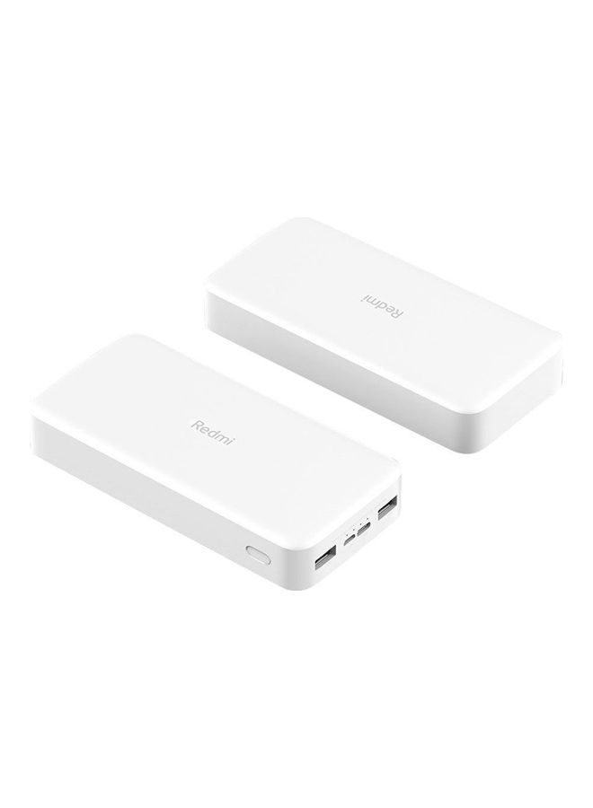 2000.0 mAh Redmi Power Bank 18W Fast Charge White