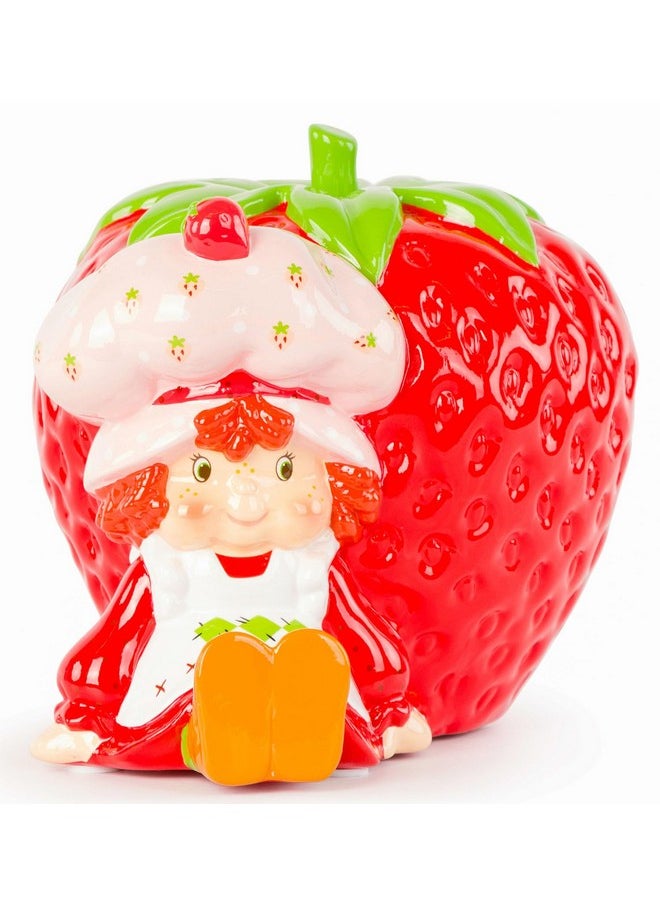 Strawberry Shortcake Ceramic Piggy Bank - Kids Room Decor & Coin Bank - Children'S Learning Resource