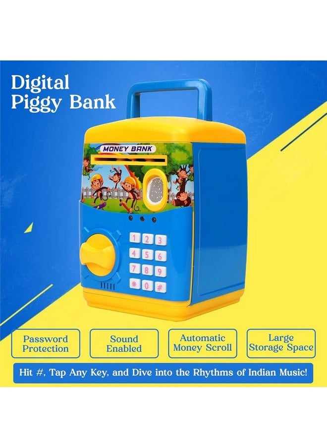 ® Finger Print Sensor Savings Piggy Bank For Kids With 9 Song