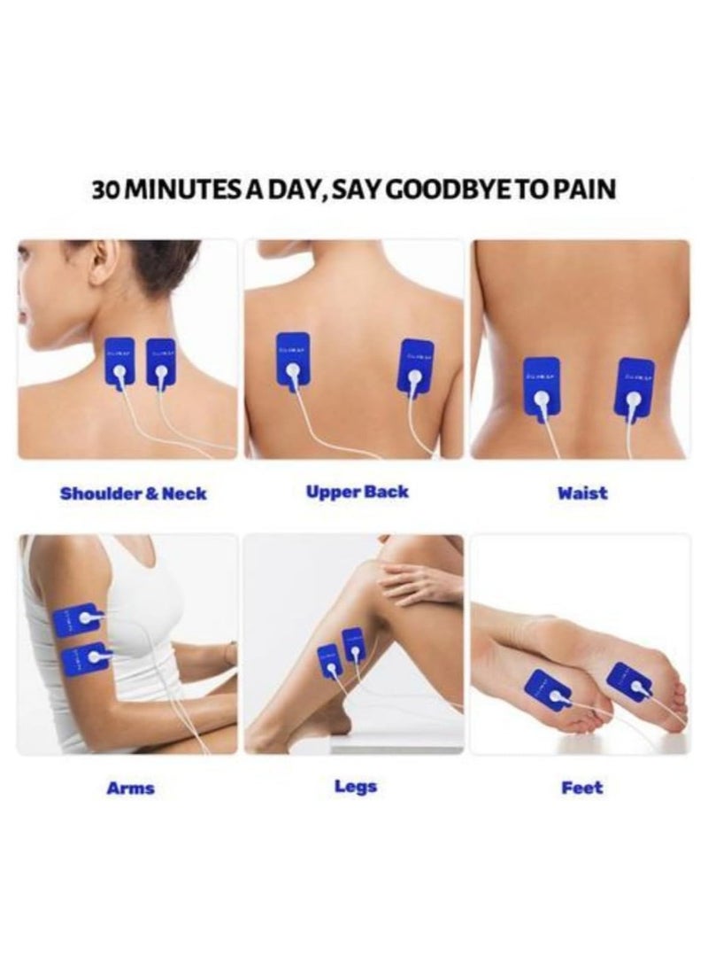 Muscle Stimulator Dual Channel with Electrode Pads for Pain Relief - Portable Therapy Machine for Back, Shoulder, and Muscle Recovery muscle stimulator physiotherapy equipment head massagers