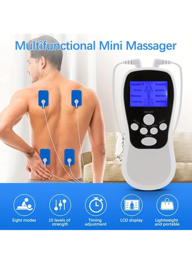 Muscle Stimulator Dual Channel with Electrode Pads for Pain Relief - Portable Therapy Machine for Back, Shoulder, and Muscle Recovery muscle stimulator physiotherapy equipment head massagers