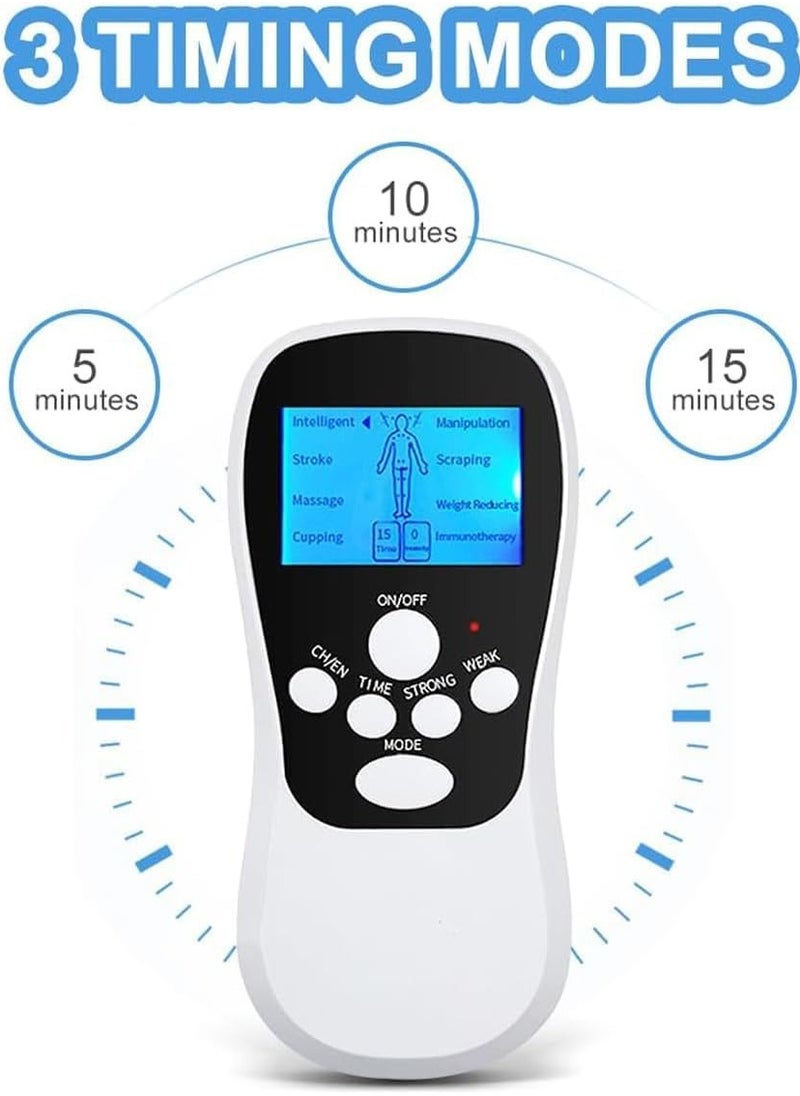 Muscle Stimulator Dual Channel with Electrode Pads for Pain Relief - Portable Therapy Machine for Back, Shoulder, and Muscle Recovery muscle stimulator physiotherapy equipment head massagers