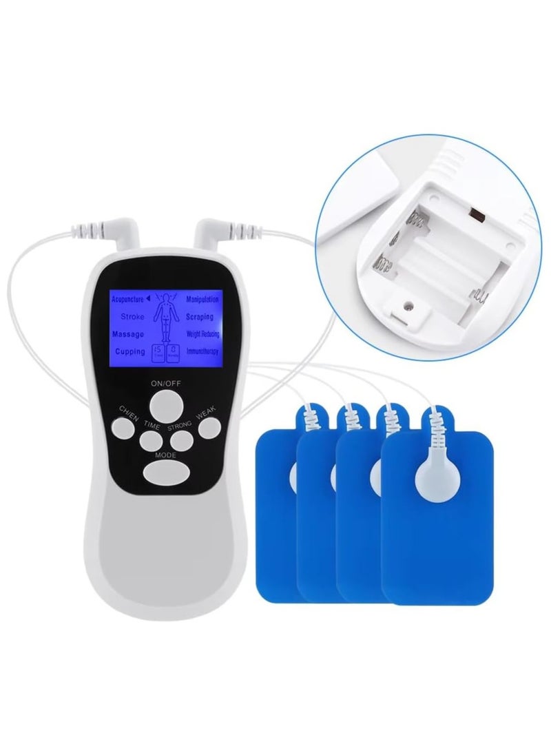 Muscle Stimulator Dual Channel with Electrode Pads for Pain Relief - Portable Therapy Machine for Back, Shoulder, and Muscle Recovery muscle stimulator physiotherapy equipment head massagers