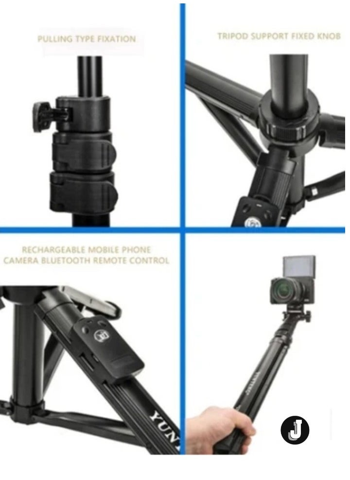 Bluetooth Selfie Stick with Extendable Tripod Stand – Camera Phone Holder for iPhone & Android with Wireless Remote Control for Perfect Selfies, Vlogging, and Group Photos