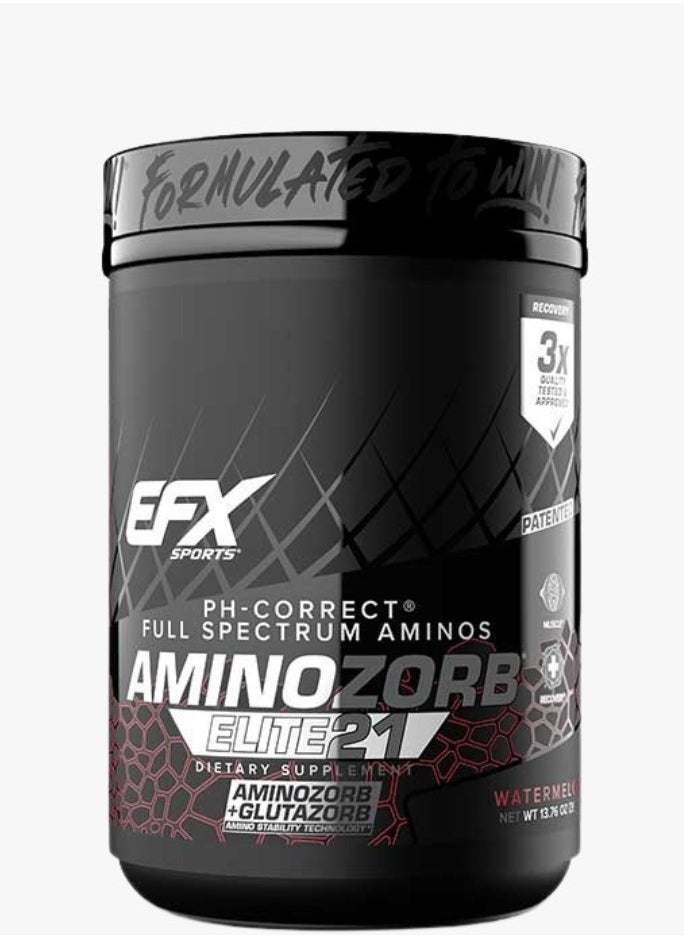 Aminozorb Elite 21 Watermelon 390 Gm Boosts Muscle Recovery Full-spectrum Amino Acids