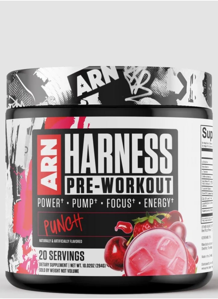 Harness Pre-Workout 20 Servings - Punch 284g