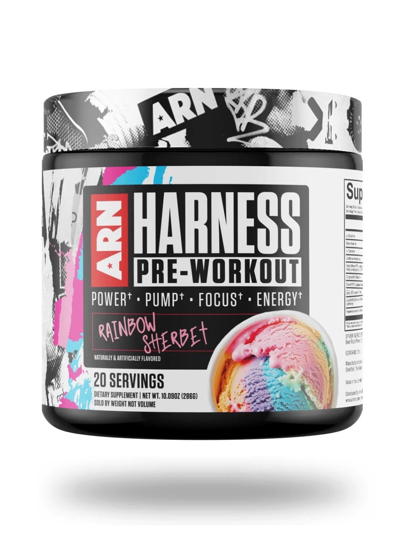 Harness Pre-Workout 20 Servings - Rainbow Sherbet 286g