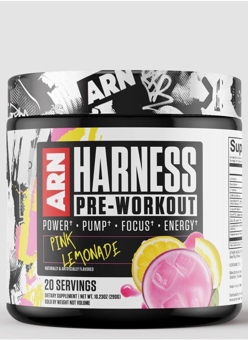 Harness Pre-Workout 20 Servings - Pink Lemonade 290g