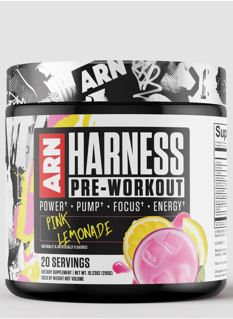 Harness Pre-Workout 20 Servings - Pink Lemonade 290g