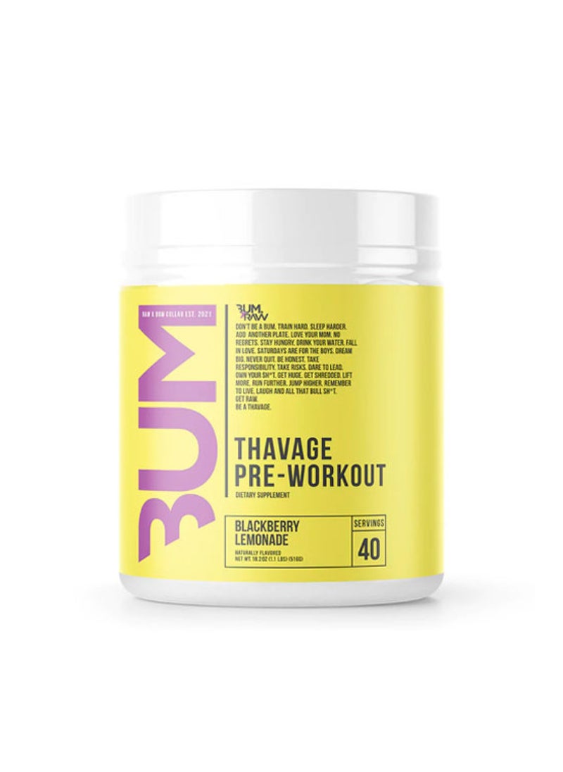 Thavage Pre Workout Powder 40 Servings