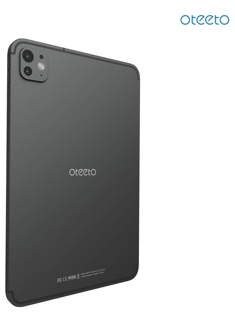 OTEETO TAB 15 Tablet/10.1 Inch/4G SIM/iOS Style Operating System/5G Dual SIM/Octa Core Processor/Included Flip Cover&Keyboard/8GB RAM + 512 GB ROM/Android 13/6000 mAh/8MP Front+13 MP Rear (Gray)