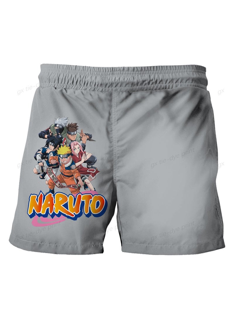 New Naruto 1705D Digital Printed Dragon Ball Double Layer Shorts