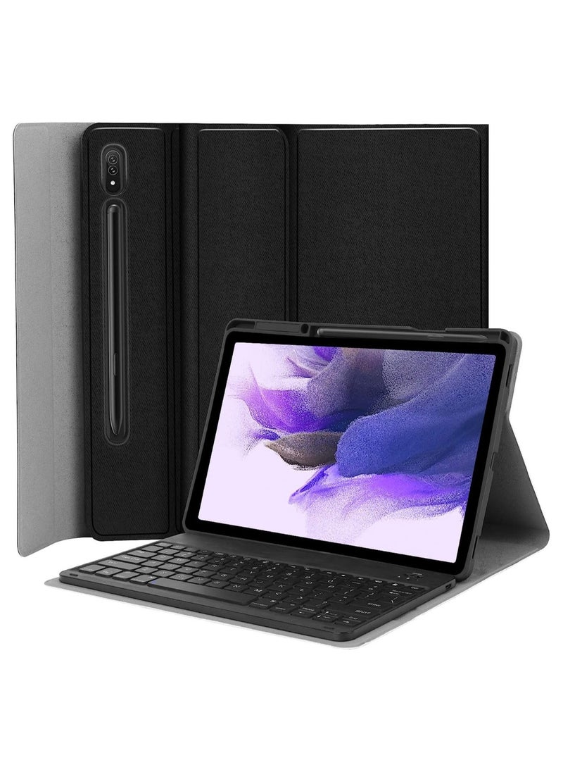 Keyboard Case for Samsung-Galaxy-Tab S8+ S7 FE S7+ 12.4