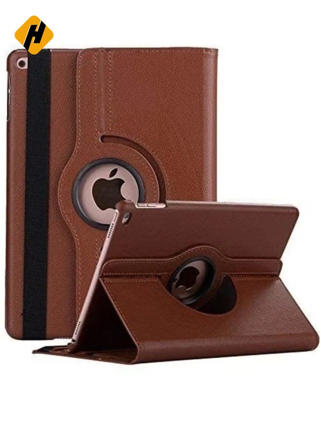 Smart 360-Degree Rotating Stand Case for Apple iPad 10.2 inch (9th Gen 2021, 8th Gen 2020, 7th Gen 2019) - Brown