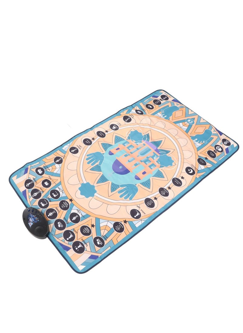 Electronic Praying Rug, Electronic Interactive Prayer Rug Interaction PVC Foldable 7 Languages Touch Sensitive for Pray