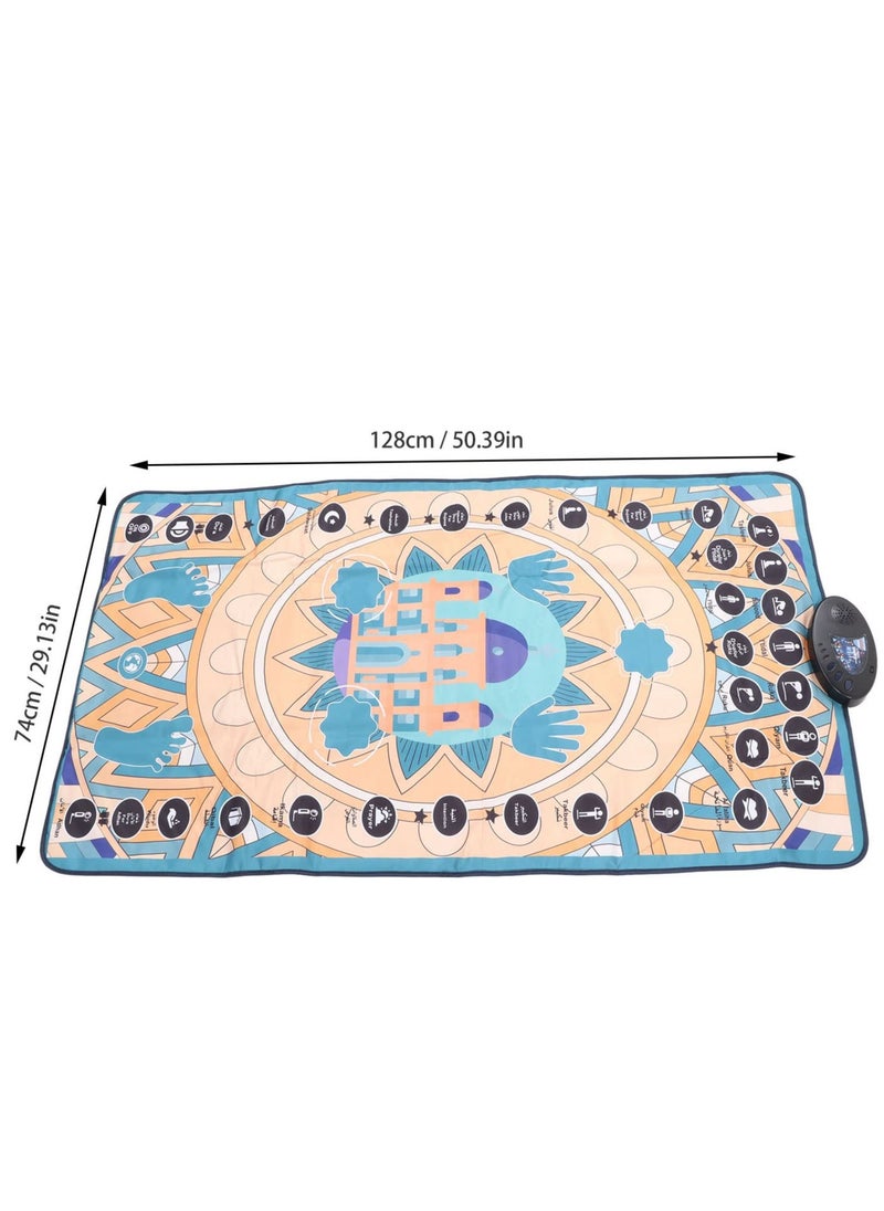 Electronic Praying Rug, Electronic Interactive Prayer Rug Interaction PVC Foldable 7 Languages Touch Sensitive for Pray