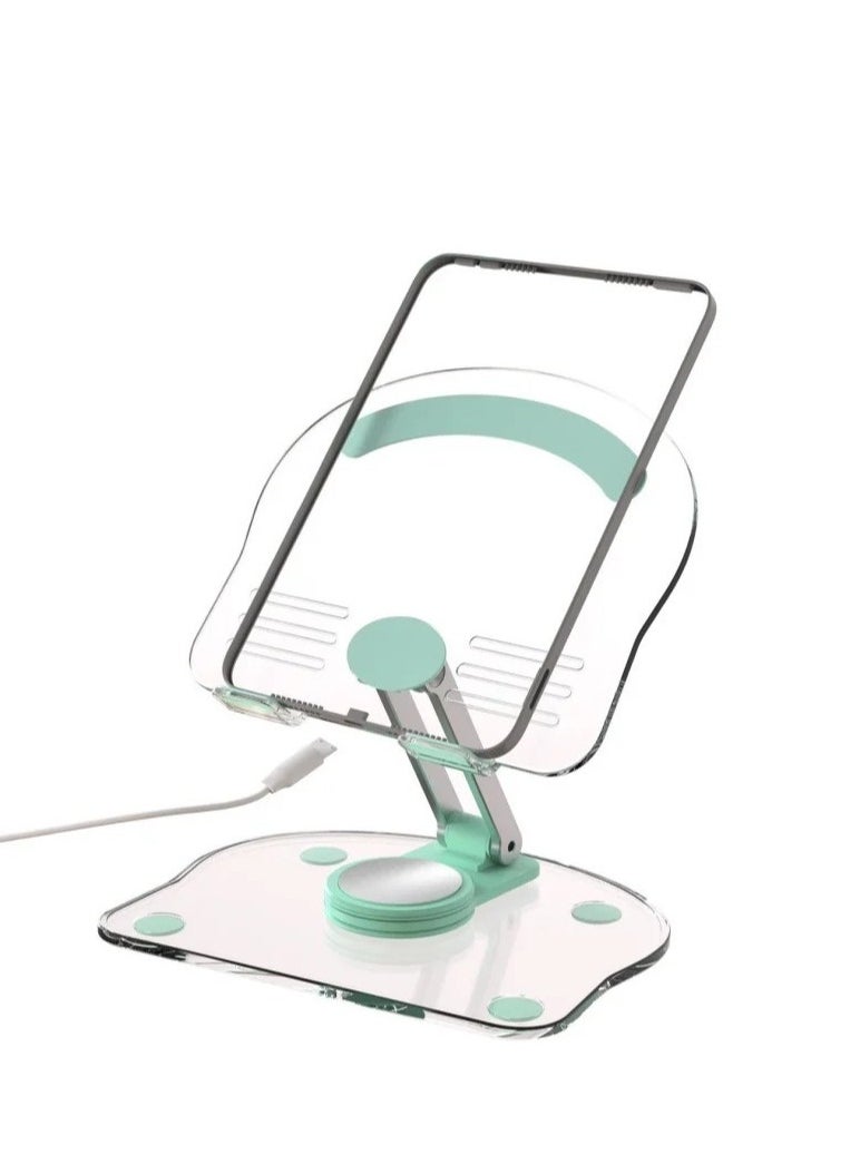 Bastec BC1254 transparent 360 degree holder stand for tablet, iPad and tablets