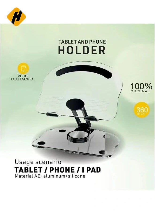 Bastec BC1254 transparent 360 degree holder stand for tablet, iPad and tablets