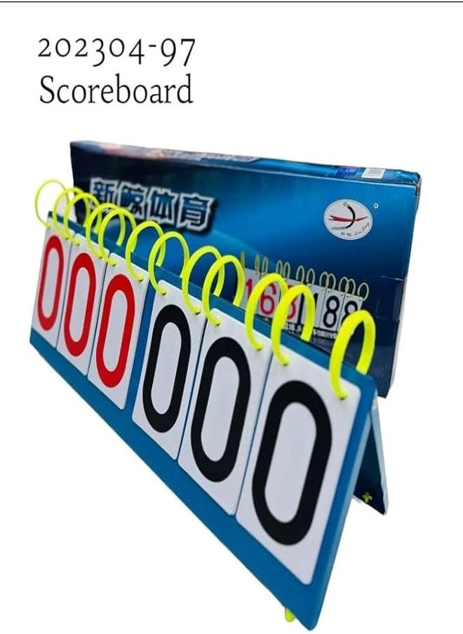 6 Digital Scoreboard Portable Table Top Two-Sided Indicator Waterproof Big Numbers Scoreboard for Basketball Football Volleyball