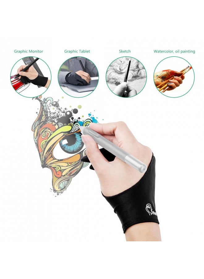 Parblo PR-01 Two-Finger Glove for Graphics Drawing Tablet Light Box Tracing Light Pad