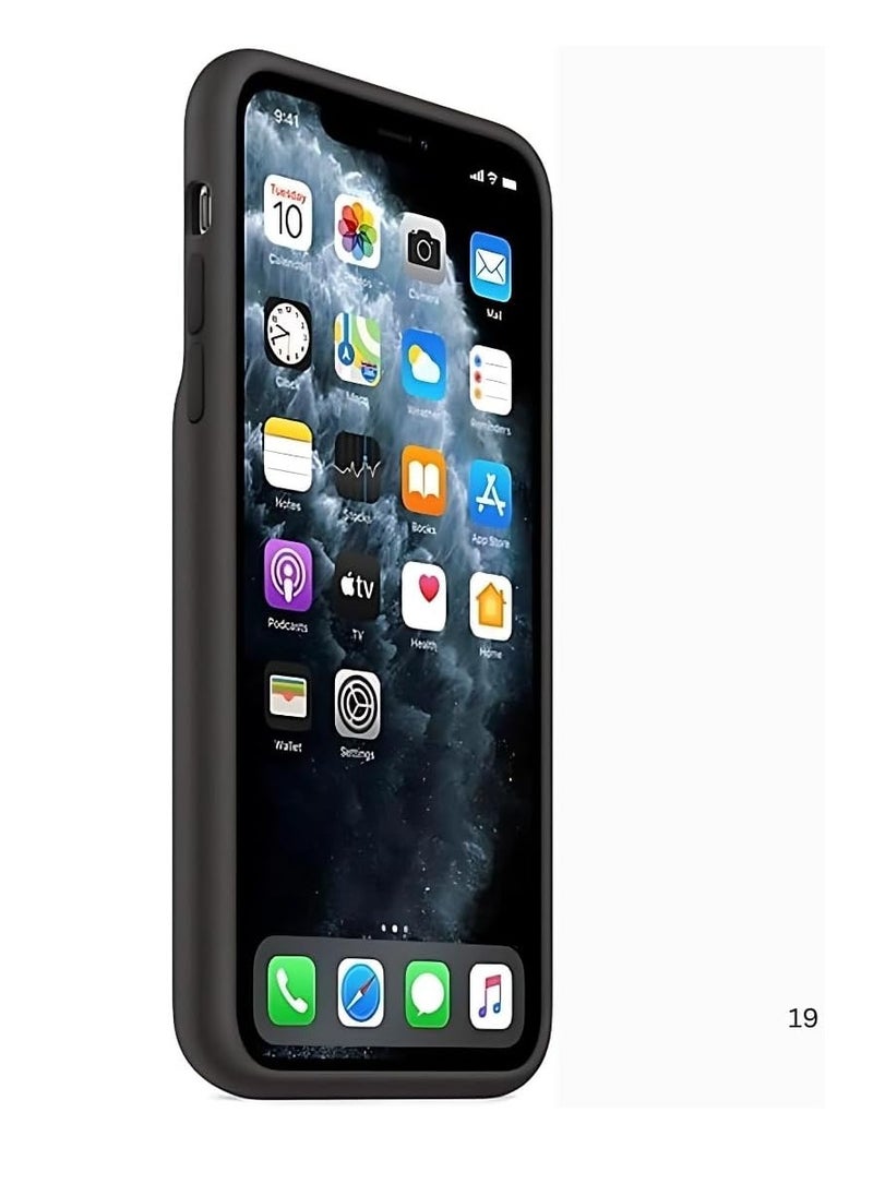 11 Pro Max Battery Case: 4500mAh Power Backup Cover for Ultimate Protection & Portable Charging, Sleek Black Design, Perfect for On-the-Go Power Needs