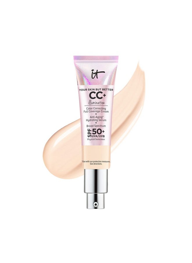 Your Skin But Better Cc+ Cream Illumination - Color Correcting Cream, Full-Coverage Foundation, Hydrating Serum & Spf 50+ Sunscreen Radiant Finish 1.08 Fl Oz