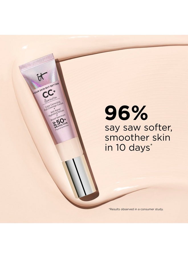 Your Skin But Better Cc+ Cream Illumination - Color Correcting Cream, Full-Coverage Foundation, Hydrating Serum & Spf 50+ Sunscreen Radiant Finish 1.08 Fl Oz