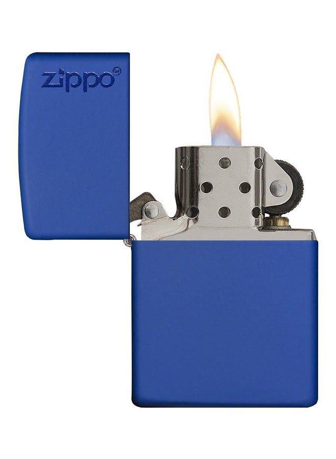 Windproof Gas Lighter Royal Blue Matte