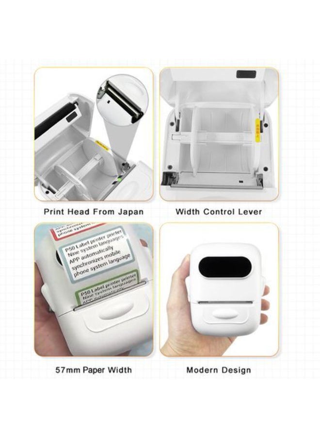 Multi Functional Label Printer Thermal Smart App Editing Bluetooth Connection Barcode Price Tag Food Label Package Label