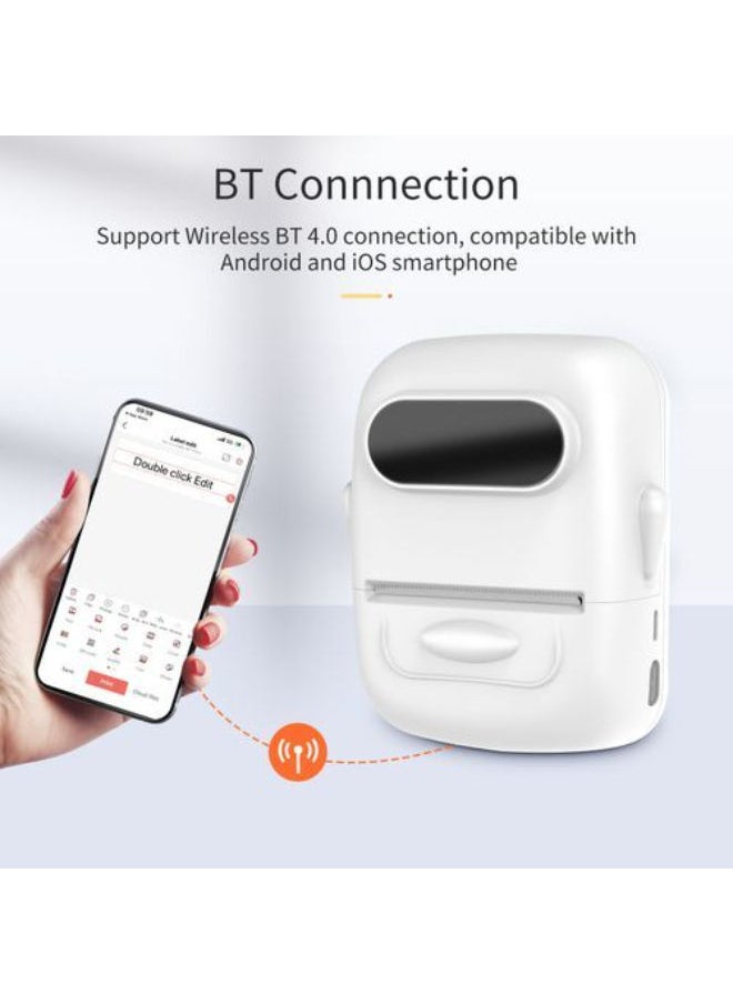 Multi Functional Label Printer Thermal Smart App Editing Bluetooth Connection Barcode Price Tag Food Label Package Label