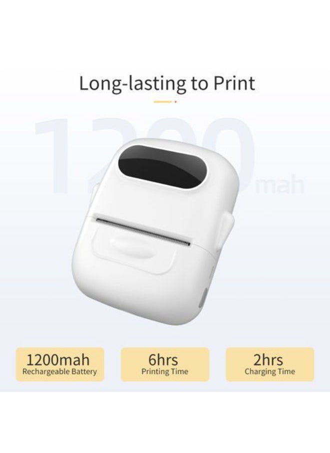 Multi Functional Label Printer Thermal Smart App Editing Bluetooth Connection Barcode Price Tag Food Label Package Label