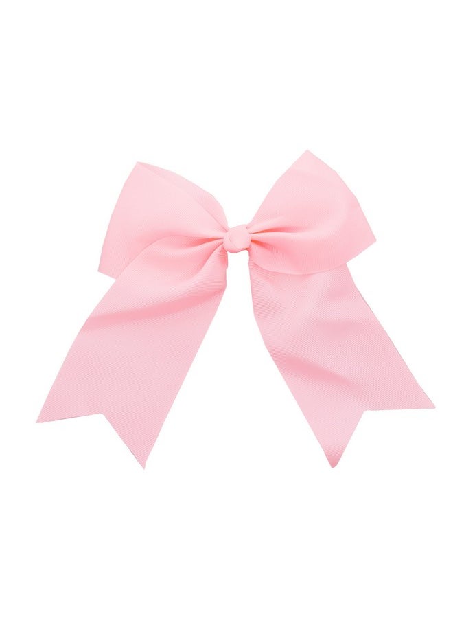 Light Pink Jumbo Bow Clip With Tails