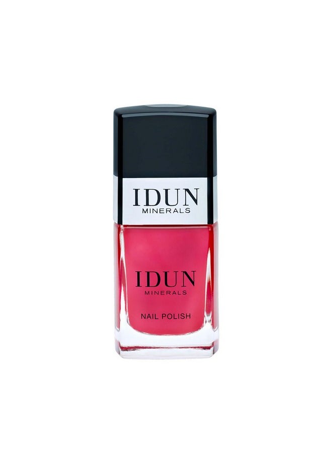 Nail Polish - Long-Wear, High-Shine Vegan Formula - Infused With Vitamins And Sweet Almond Oil - Prevents Cracking And Protects Nails - Even Lacquered Result - Cinnober - 0.37 Oz