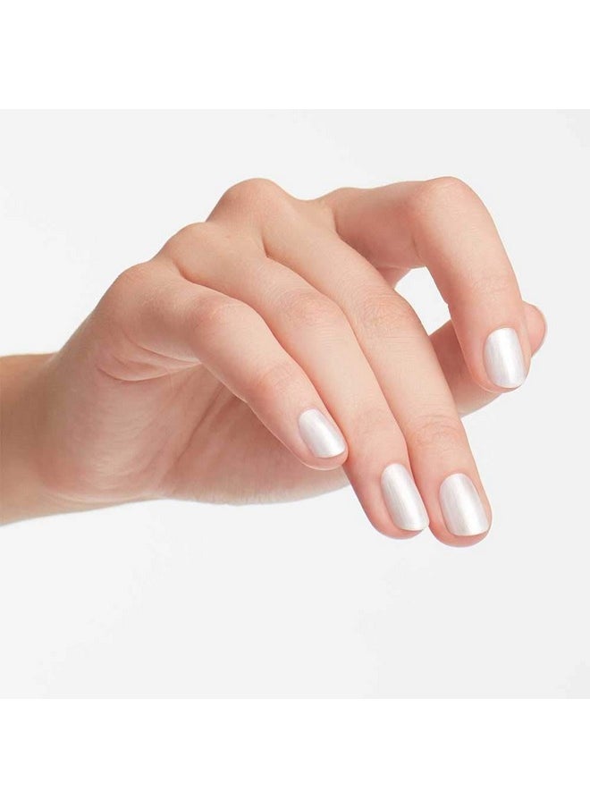 Nail Lacquer Kyoto Pearl | Opaque Soft White Pearl Chip Resistant Nail Polish | Vegan, Fast Drying, Streak Free