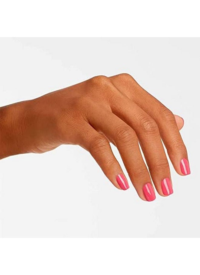 Nail Lacquer Strawberry Margarita | Opaque Bright Pink Crème Chip Resistant Nail Polish | Vegan, Fast Drying, Streak Free