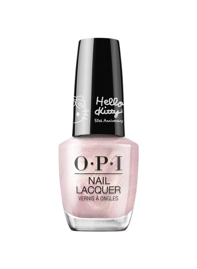 Nail Lacquer Let'S Be Friends Forever | Sheer Light Pink Metallic Chip Resistant Nail Polish | Hello Kitty Limited Edition Collection