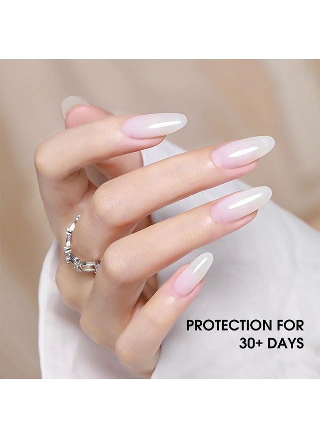 Venalisa White Gel Nail Polish, 1Pcs Milky White For Nails Color Builder High Gloss Soak Off U V Gel Nail French Nail Manicure Salon Diy